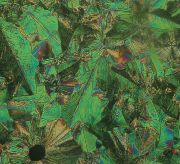 bent-core crystals under electric influence